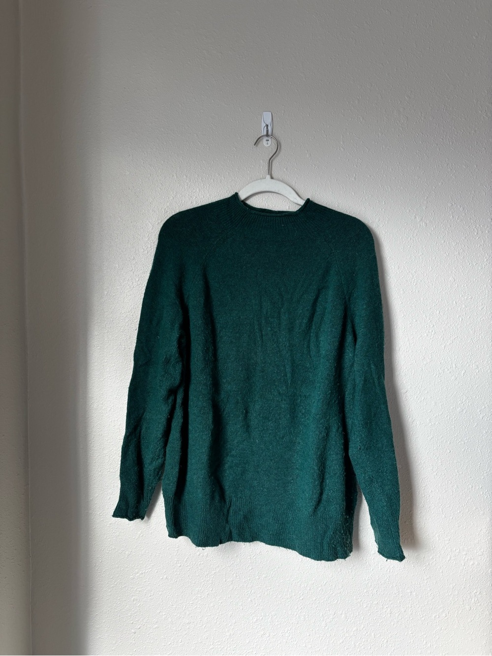 J. Crew Green Crew Neck Oversized Sweater